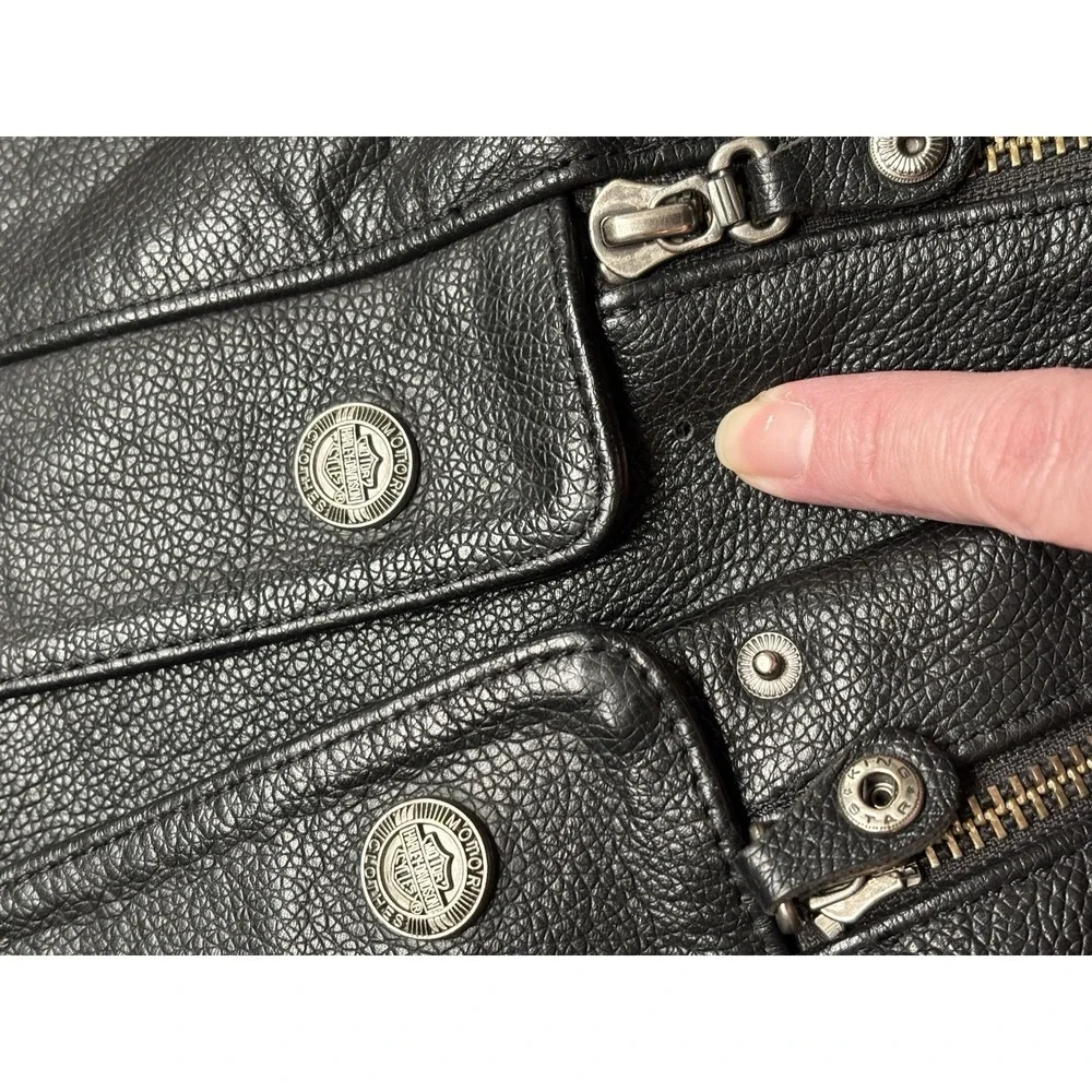 Harley-Davidson Leather Chaps Mens XL Black Riding Gear Motorcycle Biker Pants - Picture 2 of 13